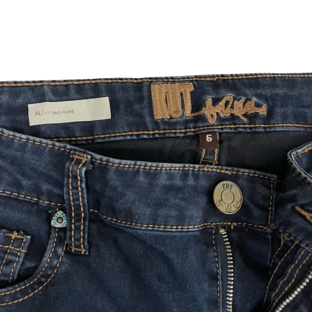 Kut From The Kloth ALI Fit and Flare Jeans Dark Wash 6 - Picture 5 of 12